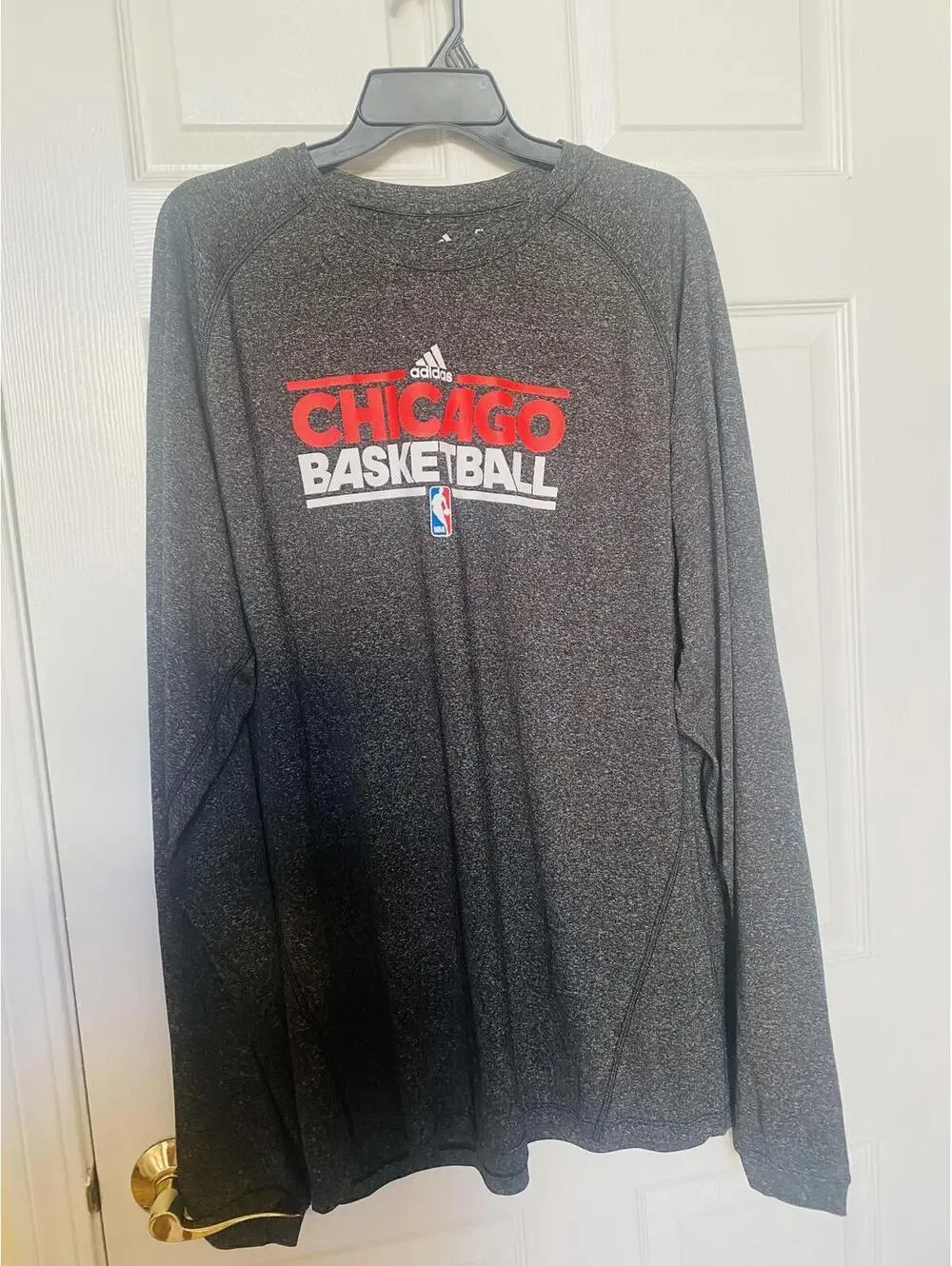 Adidas Chicago Basketball Long Sleeve Climalite Shirt XL T